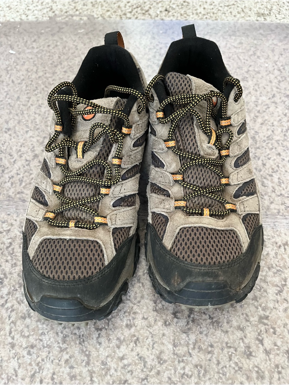 Men's Athletic Trail Shoes in Brown and Black - Rugged Lace-Up Sneakers